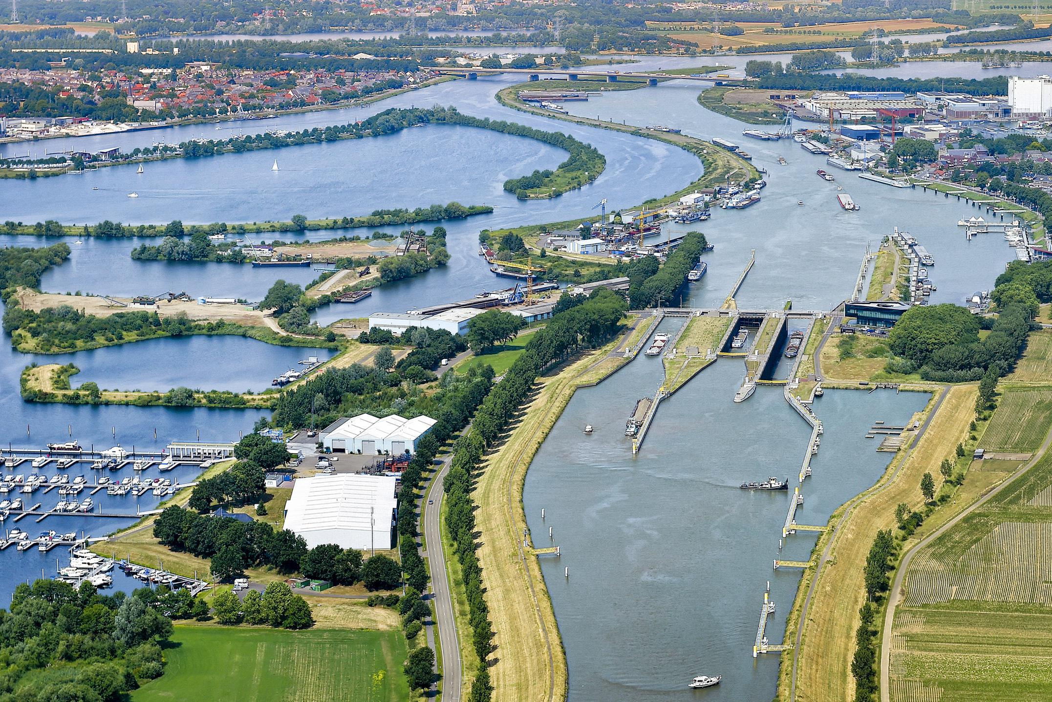 Havengebied Maasbracht wordt verdeeld in drie clusters: rust, reuring en ruis